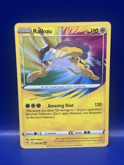 Raikou 050/185 Pokemon SWSH04: Vivid Voltage Amazing Rare NM - Image 1