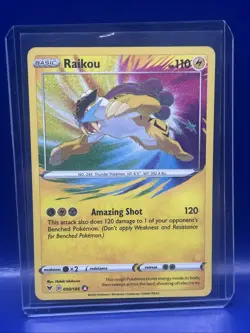 Raikou 050/185 Pokemon SWSH04: Vivid Voltage Amazing Rare NM - Image 3