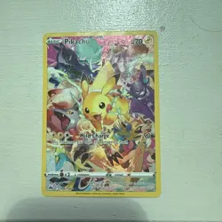 Pokemon TCG Pikachu Secret Rare Full Art Holo 160/159 SWSH Crown Zenith - Image 1