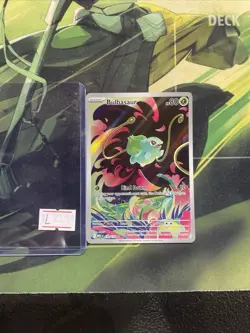 Pokemon Bulbasaur Full Art Holo Illustration Rare Me01: Mega Evolution 133/132 - Image 3