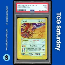 2003 POKEMON SKYRIDGE #149/144 HO-OH REVERSE HOLO PSA 7 - Image 1