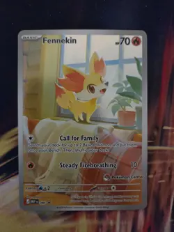 Pokemon TCG Chaos Rising Pokemon Center Stamped Fennekin Promo 080 - Image 3