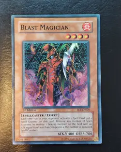 Yugioh Blast Magician FET-EN020 Ultimate Rare 1st Ed. FOIL/HOLO Flaming Eternity - Image 1