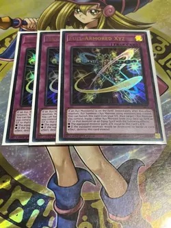 Yugioh! 3x NM Full-Armored Xyz MP24-EN241 1st Edition (Ultra Rare) - Image 1