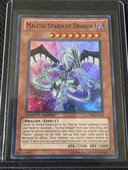 Yu-Gi-Oh! TCG Malefic Stardust Dragon CT08-EN014 Effect Limited Edition Konami - Image 1