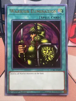 Warrior Elimination - NM - LCKC-EN099 - 1st Edition - Ultra Rare - Yu-Gi-Oh! TCG - Image 1