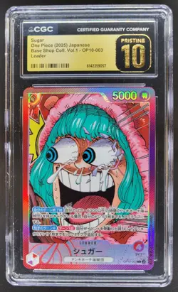 2025 ONE PIECE JP SUGAR LEADER OP10-003 CGC 10 PRISTINE M PT - Image 1