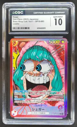 2025 ONE PIECE JP SUGAR LEADER OP10-003 CGC 10 M PT - Image 1