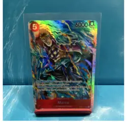 Bandai One Piece CCG Marco Super Rare Alt Art Foil OP03-013 EN 6000 Power - Image 1