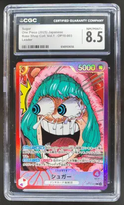 2025 ONE PIECE JP SUGAR LEADER OP10-003 CGC 8.5 M PT - Image 1