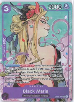 Black Maria OP08-074 Illustration Box Vol.2 Promo Foil SR NM - Image 1