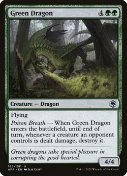 1x Green Dragon - NM - Forgotten Realms - SPARROW MAGIC - Image 1