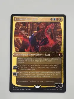 MTG Commodore Guff (Display Commander) (Foil Etched) - Thick Stock CMM - Image 1