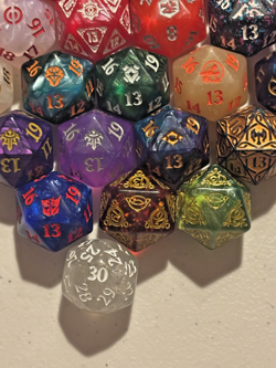 Magic the Gathering Oversized Spindown D20s - 28 Unique - LotR, Kaldheim - MTG - Image 5