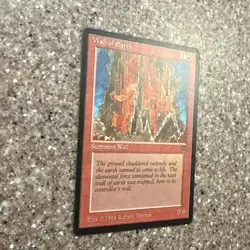 Magic the Gathering Legends Wall of Earth NM MTG - Image 2