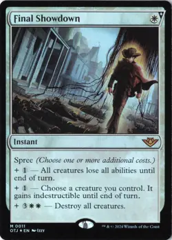 Final Showdown M Outlaws of Thunder Junction 11 NM Foil - Image 1