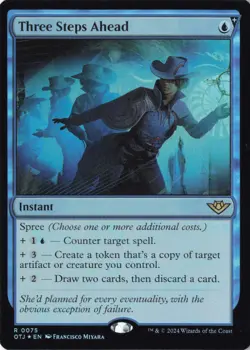 Three Steps Ahead R Outlaws of Thunder Junction 75 NM Foil - Image 1