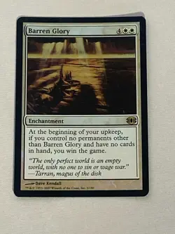 MTG FOIL Barren Glory Future Sight Magic the Gathering - Image 1