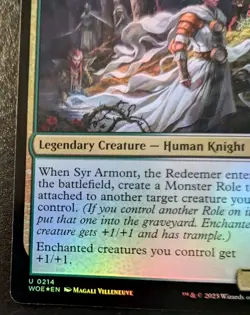Syr Armont, The Redeemer 0214 WOE Foil Uncommon Wilds Of Eldraine MTG - Image 4