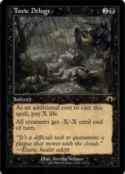 MTG Toxic Deluge (Retro Frame) (412) | NM | Modern Horizons 3 (MH3) - Image 1
