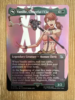 MTG - 1x Vanille, Cheerful l’Cie - Borderless Foil Final Fantasy NM - Image 1