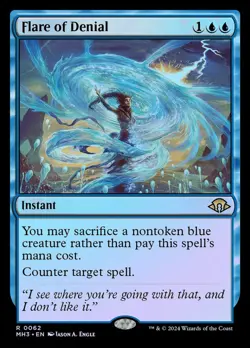 MTG Flare of Denial x1 NM/M - Modern Horizons 3 MH3 #62 FOIL - Image 1
