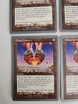 4 Chaos Confetti Unglued Regular NM Near Mint MTG - Image 2