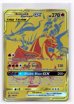 Reshiram & Charizard GX SM Promos - Pokemon NM SM247 - Image 1