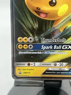 Pokemon TCG Raichu GX SM213 SM Promo Rare NM - Image 5
