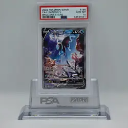 2022 Pokemon SWSH Brilliant Stars #156 FA/Lumineon V PSA 10 GEM MT - Image 1