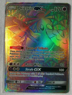 Oricorio GX SECRET FULL ART HYPER RARE 255/236 Pokemon SM Cosmic Eclipse NM Holo - Image 1