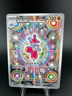 Medicham 241/217 Illustration Rare ME: Ascended Heroes Pokemon TCG - Holo IR NM - Image 1