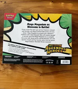 POKEMON TCG MEGA EVOLUTION ASCENDED HEROES MEGA MEGANIUM EX BOX FACTORY SEALED - Image 2