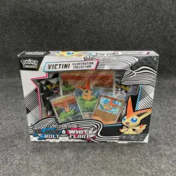 POKEMON S & V Black Bolt & White Flare Victini Illustration, Sealed Box is Worn - Image 1