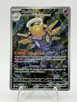 Shedinja 144/132 Mega Evolution Illustration Rare Full Art Holo Pokemon TCG NM/M - Image 1