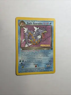 Pokemon TCG Dark Gyarados Prerelease 08/82 WOTC Promo Holo - Image 1
