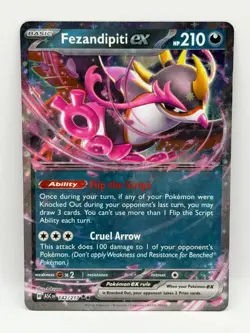 Fezandipiti ex 142/217 Ascended Heroes NM Double Rare Holo Pokemon TCG - Image 1