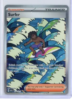 Pokemon Surfer Trainer-Supporter Full Art Holo Rare ASC 293/217 - Image 1