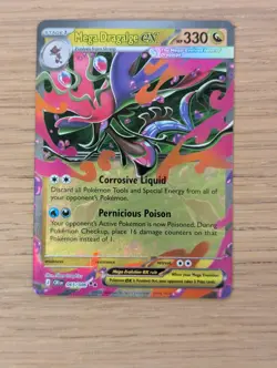 Pokemon TCG Mega Dragalge ex Double Rare Chaos Rising 065/086 NM - Image 1