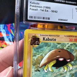 Kabuto 50/62 - 1st Edition - CGC Gem Mint 10 - Fossil - Pokemon TCG 1999 Vintage - Image 2