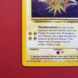 Pokemon Vintage Holo Zapdos 15/62 Fossil Evolution Box Error Unlimited Wotc 1999 - Image 5