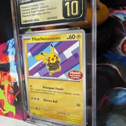 Pikachu Batik 154/SV-P - CGC PRISTINE 10 - Indonesia Journey - Pokemon TCG 2024 - Image 3