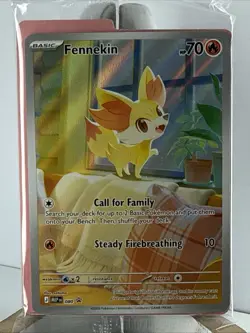 Pokemon TCG Chaos Rising Black Star Promo Fennekin MEP EN 080 sealed Promo - Image 1