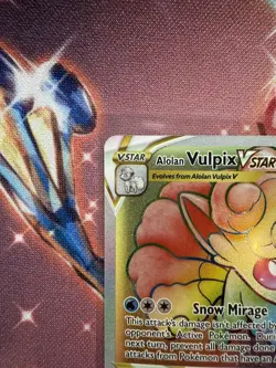 2022 Pokemon SWSH12 #197/195 - Alolan Vulpix VStar - Secret Rare - Image 2
