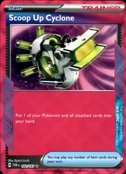 Scoop Up Cyclone 162/167 ACE SPEC Rare - Pokemon SV06: Twilight Masquerade NM - Image 1