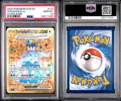 PSA 10 Terapagos EX 173/142 Pokemon Stellar Crown 2024 - Image 1