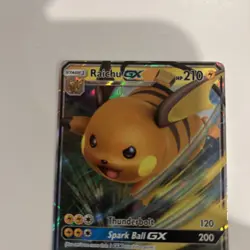 Raichu GX Pokemon TCG Black Star Promo Hidden Fates SM213 Sm Holo (Near Mint) 2 - Image 4
