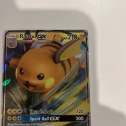 Raichu GX Pokemon TCG Black Star Promo Hidden Fates SM213 Sm Holo (Near Mint) 2 - Image 5