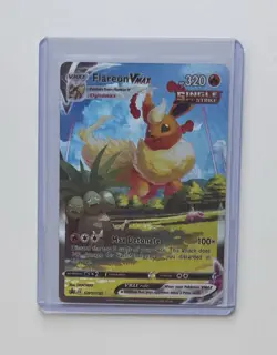 Pokemon Flareon VMAX SWSH180 Sword & Shield Promo Holo, Fan Art, Custom Card - Image 3