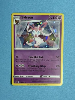 Sylveon SWSH211 Sword & Shield Black Star Promo Cosmos Holo Pokemon Card Mint NM - Image 1